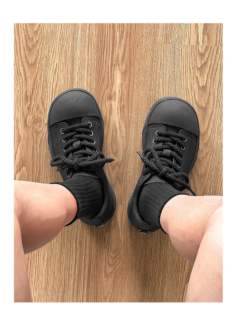 2025 Big Head Couple Trendy Brand New Thick-soled Round Head Casual Men's and Women's Crooked Head Clown Shoes