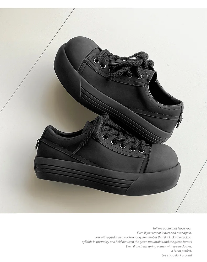 2025 Big Head Couple Trendy Brand New Thick-soled Round Head Casual Men's and Women's Crooked Head Clown Shoes