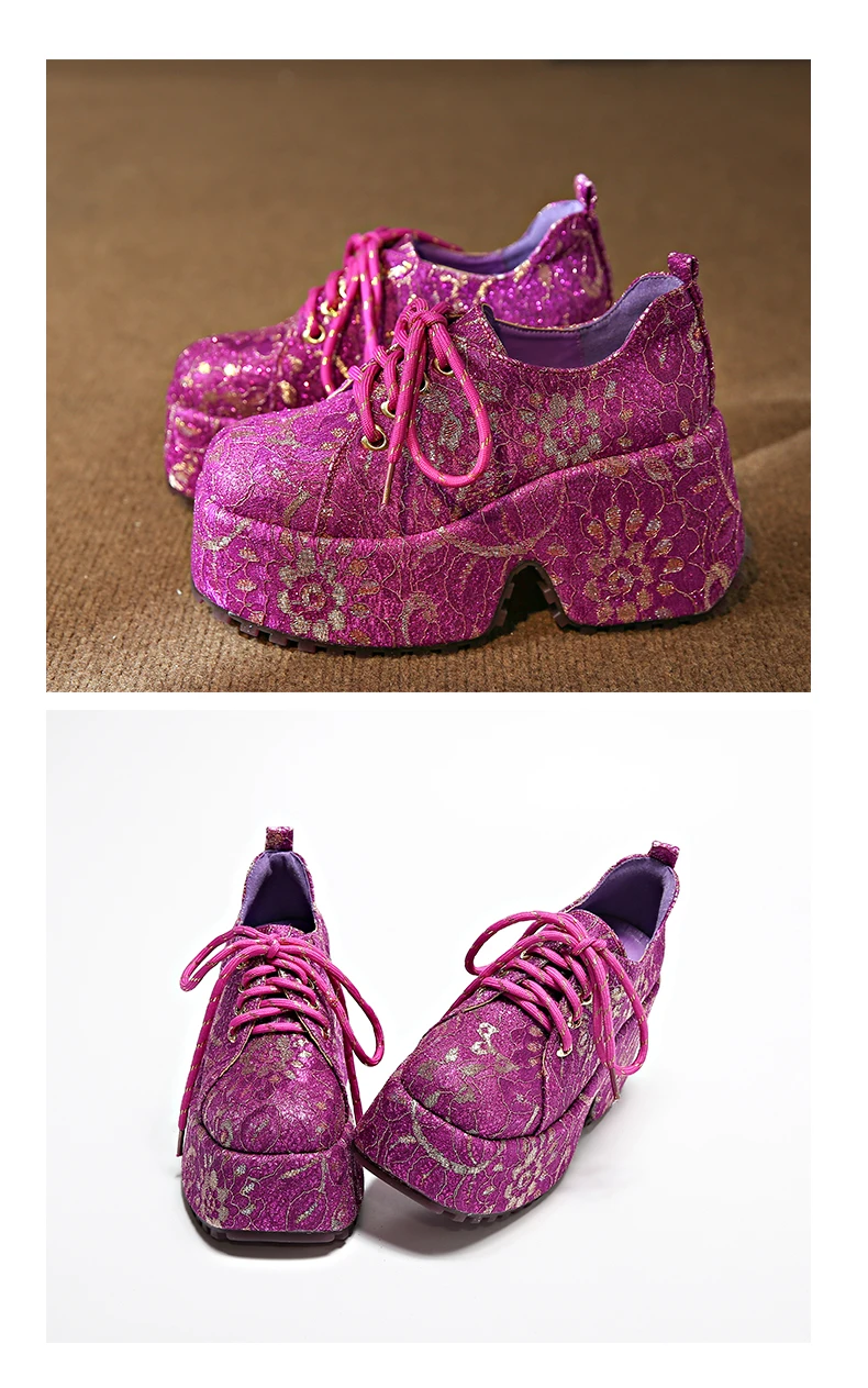 2026 New Ethnic Embroidery Single Shoes Red Ethnic Style Banquet Shoes Luxury Thick Soled Women's Height Increasing Shoes