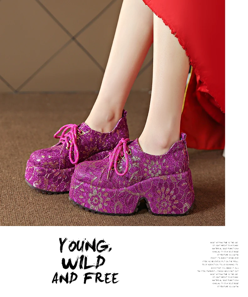 2026 New Ethnic Embroidery Single Shoes Red Ethnic Style Banquet Shoes Luxury Thick Soled Women's Height Increasing Shoes