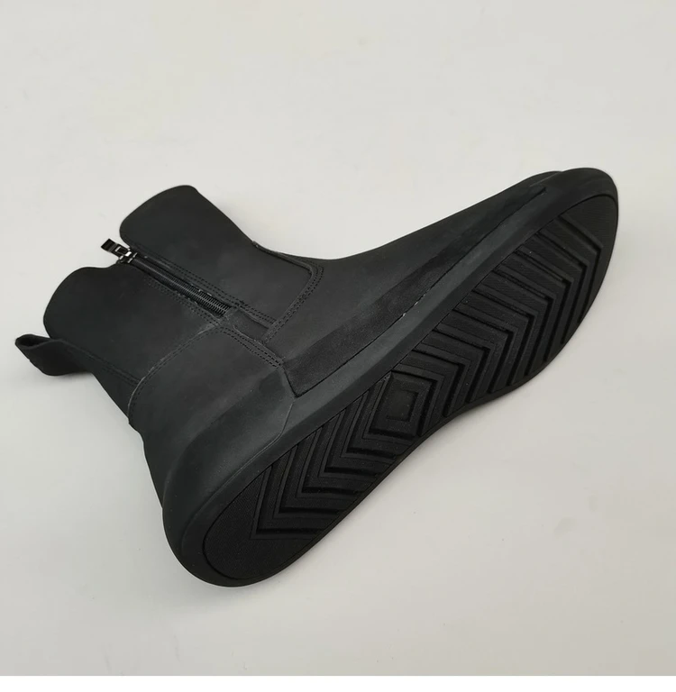 Careaymade-Genuine leather Sheep fur one-piece men's shoes wool warm anti-slip mid-calf thickened large cotton snow boots winter