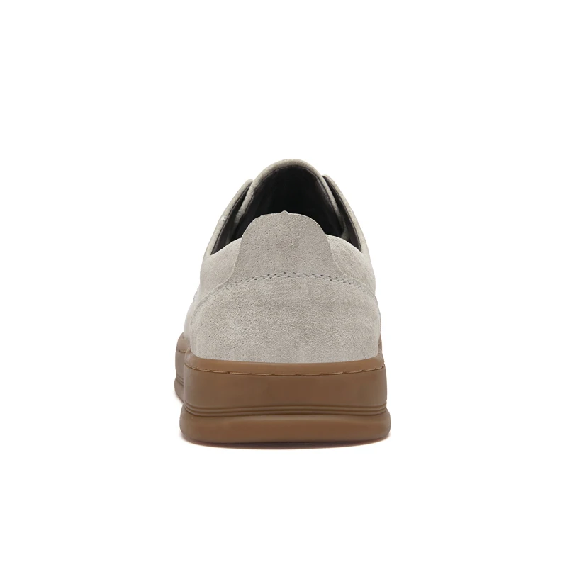 High Quality Suede Leather Casual Shoes Low Heel Lace Up Sneakers Men's Flat Designer Shoes Outdoor Oxford Shoes Size：38-45
