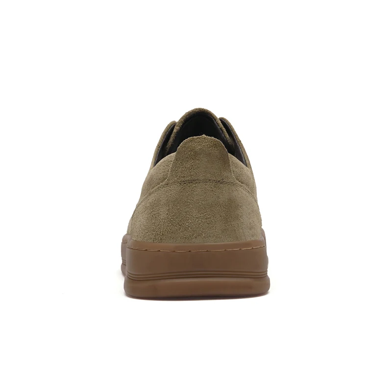 High Quality Suede Leather Casual Shoes Low Heel Lace Up Sneakers Men's Flat Designer Shoes Outdoor Oxford Shoes Size：38-45