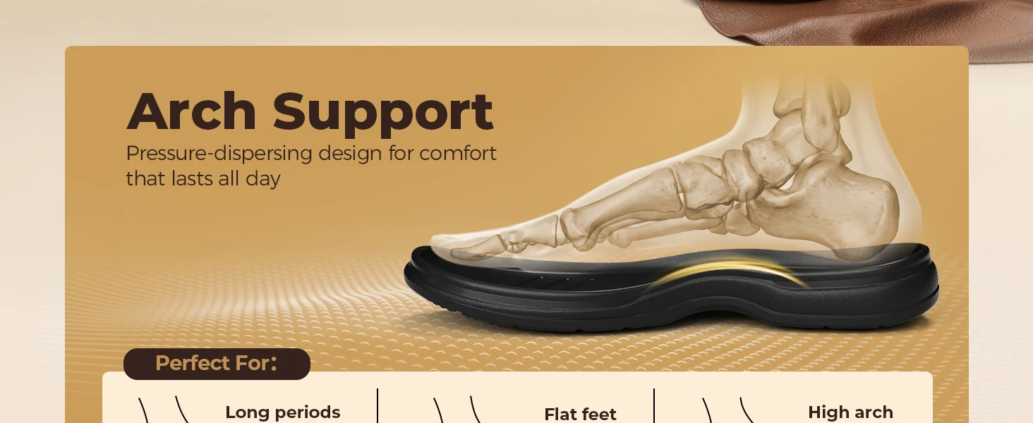 FitVille Men'S Extra Wide Diabetic Leather Dress Shoes, Roomy Wide Toe Box, Built-In Arch Support Orthopedic Shoes, Pain Relief For Swollen Feet, Edema, Plantar Fasciitis, Bunions & Neuropathy