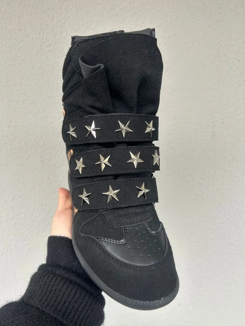 2026 New Women's Boots Luxury Genuine Leather Couple Shoes Designer Ankle Boots for Woman Fashion Leopard Print Sneakers Zapatos