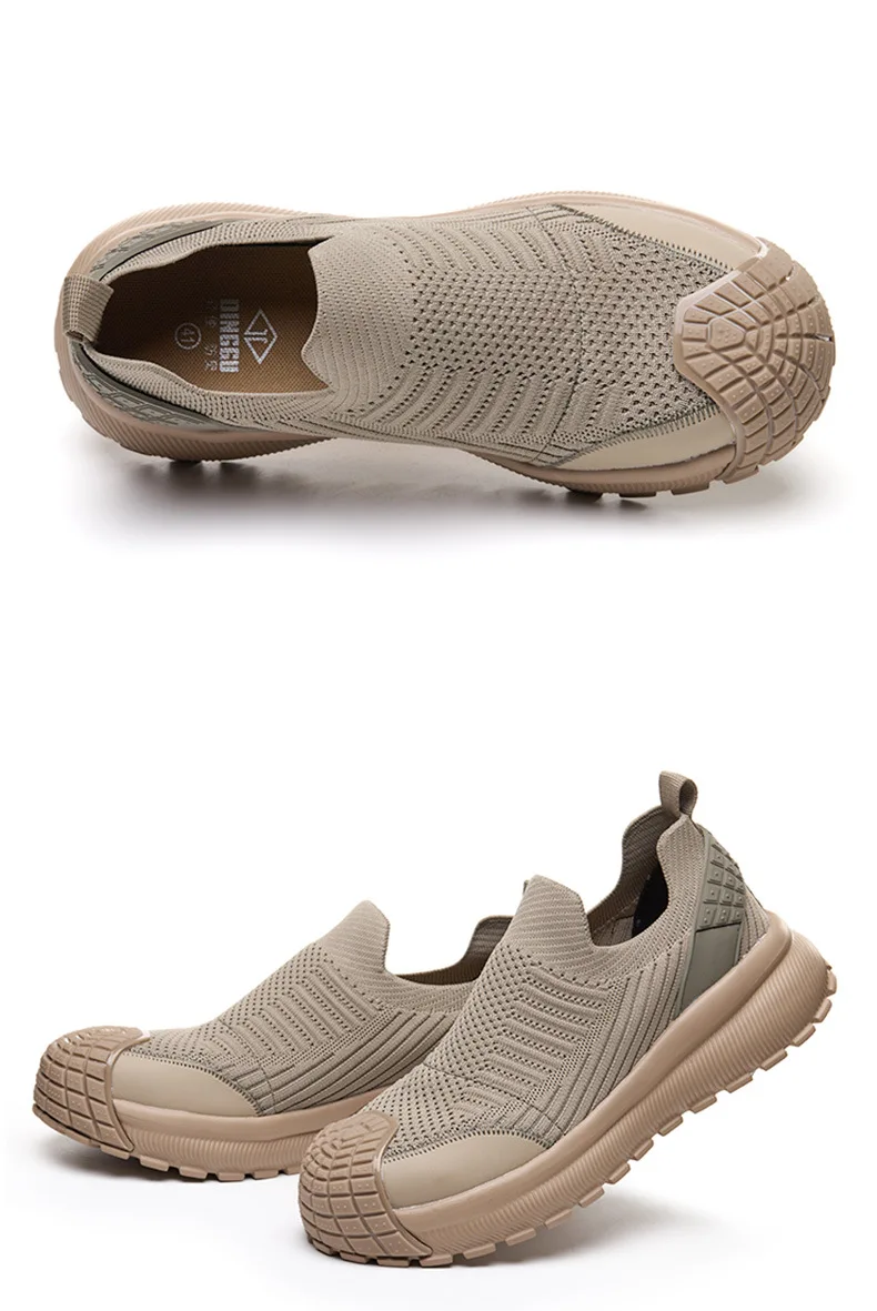 Anti Slip Men's Safety Shoes Anti-Smash Protection Steel Toe Shoes Work Sneakers Anti-Puncture Security Indestructible Shoes