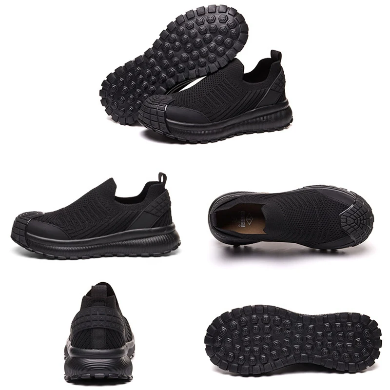 Anti Slip Men's Safety Shoes Anti-Smash Protection Steel Toe Shoes Work Sneakers Anti-Puncture Security Indestructible Shoes