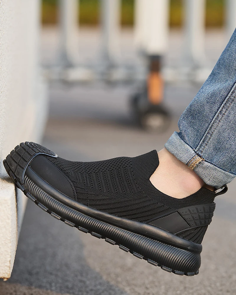 Anti Slip Men's Safety Shoes Anti-Smash Protection Steel Toe Shoes Work Sneakers Anti-Puncture Security Indestructible Shoes