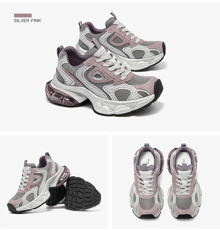 BEAUTODAY Casual Sneakers Women Cow Suede Leather Mesh Mixed Colors Round Toe Trainers Lace-up Ladies Shoes Handmade 29A56