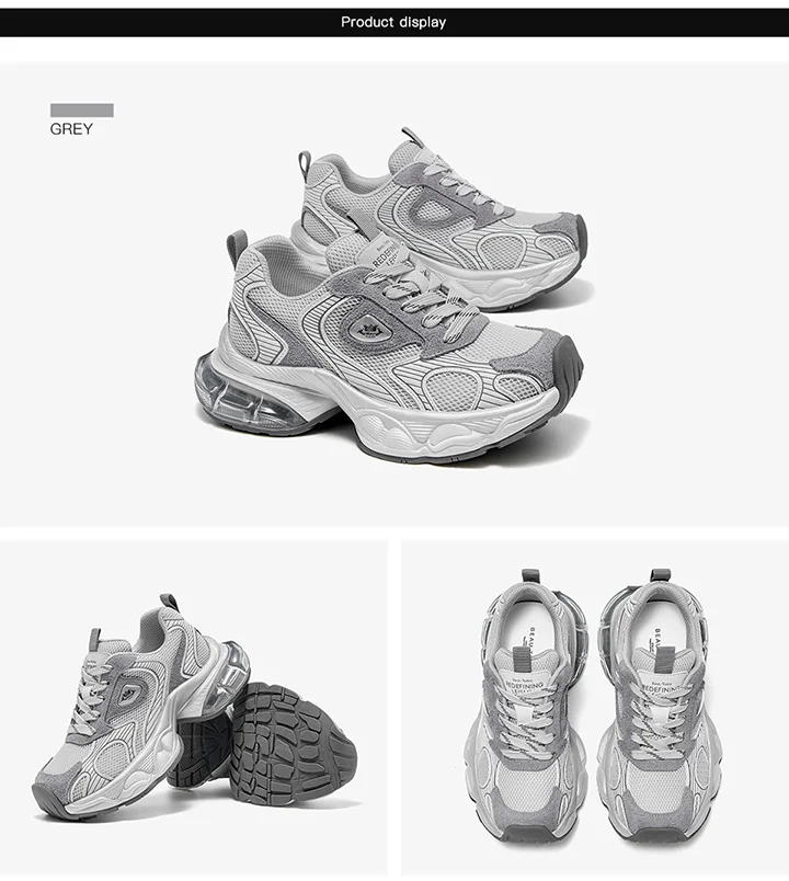 BEAUTODAY Casual Sneakers Women Cow Suede Leather Mesh Mixed Colors Round Toe Trainers Lace-up Ladies Shoes Handmade 29A56