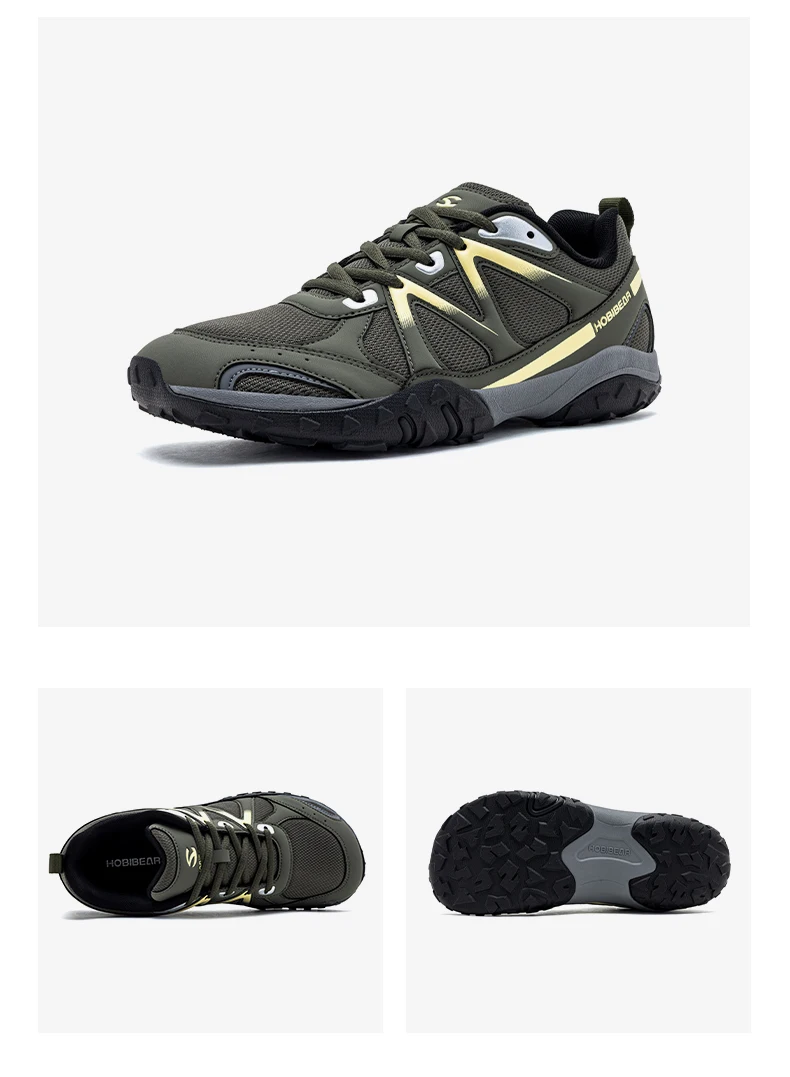 HOBIBEAR Unisex Wide Width Hiking Shoes Travel Trail Running Sneakers Classic Outdoor Non Slip Walking Shoes for Women Men