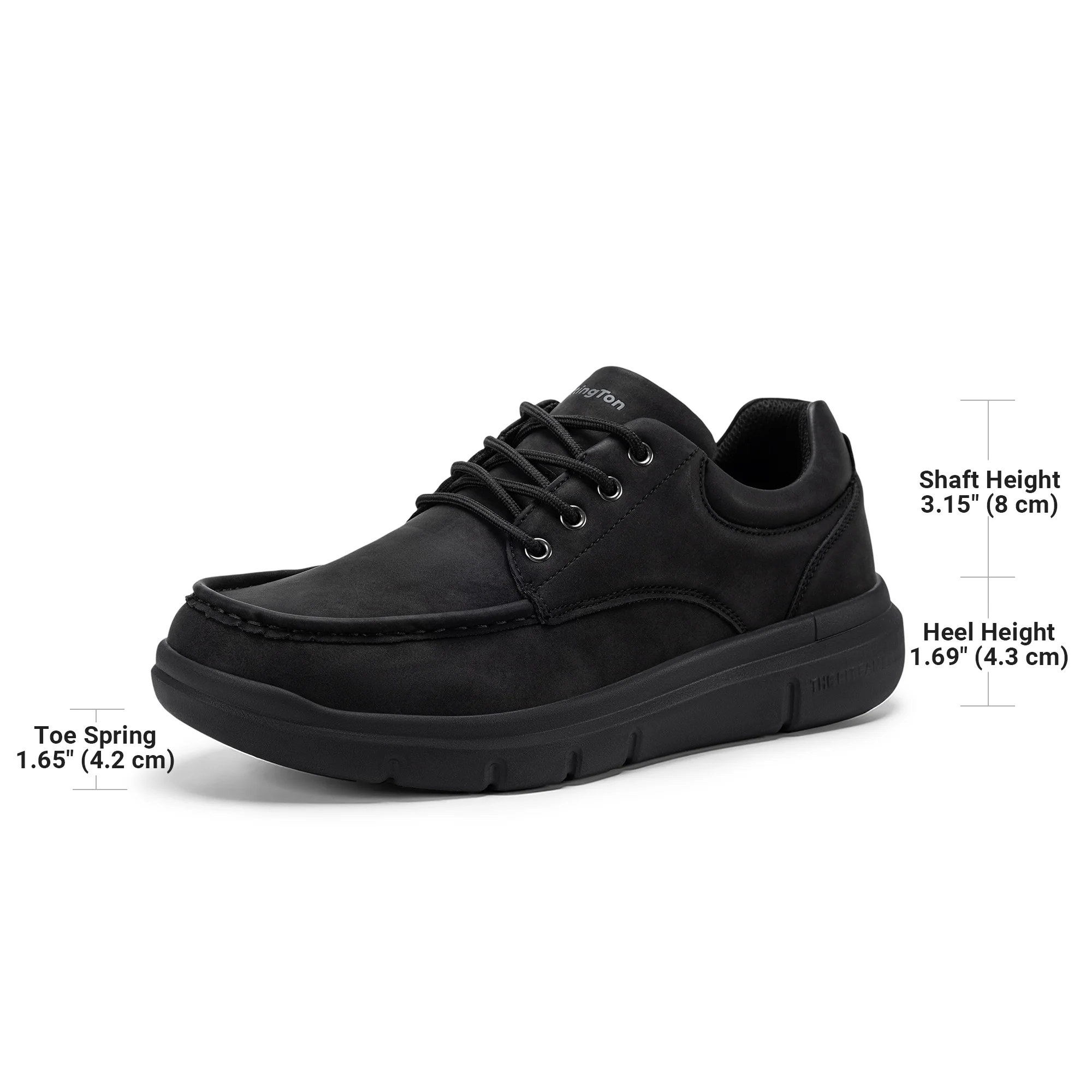 Fittington Men's Dress Shoes Comfort EXtra Wide Toe Box Brand Casuan Informal Business Shoes for Men with Arch Support Non-slip