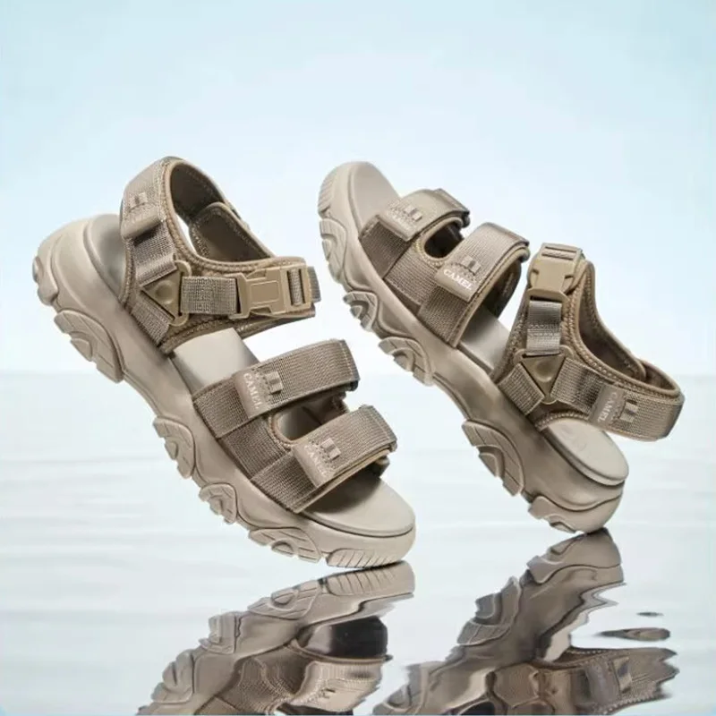 GOLDEN CAMEL Outdoor Men's Sandals for Men 2023 Summer New Lightweight Slippers Comfortable Casual Beach Shoes for Men Fashion