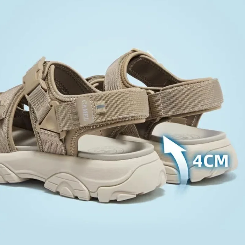 GOLDEN CAMEL Outdoor Men's Sandals for Men 2023 Summer New Lightweight Slippers Comfortable Casual Beach Shoes for Men Fashion