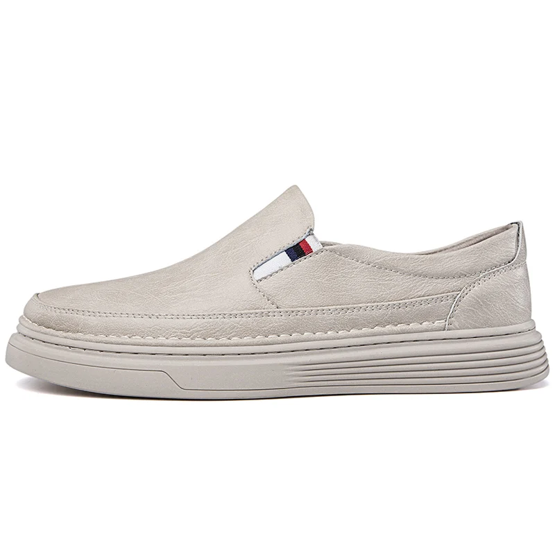 Spring Outdoor Oxford Shoes Comfortable Massage Soles Casual Shoes Men's Loafers High Quality Flat Sole Genuine Leather Shoes