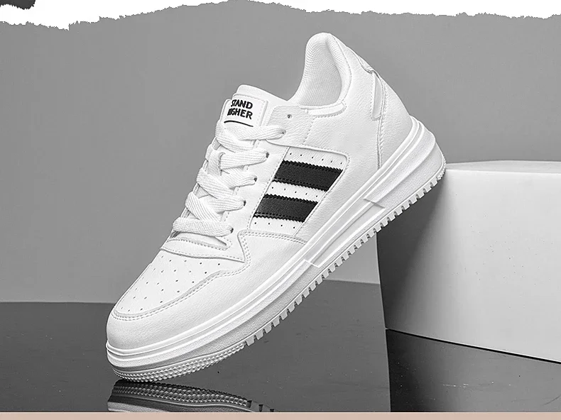 Luxury Elevator Shoes Men Women Sneakers Height Increasing Shoes Invisible 6cm 8cm 10CM Heighten Sports Taller Lift White Shoes