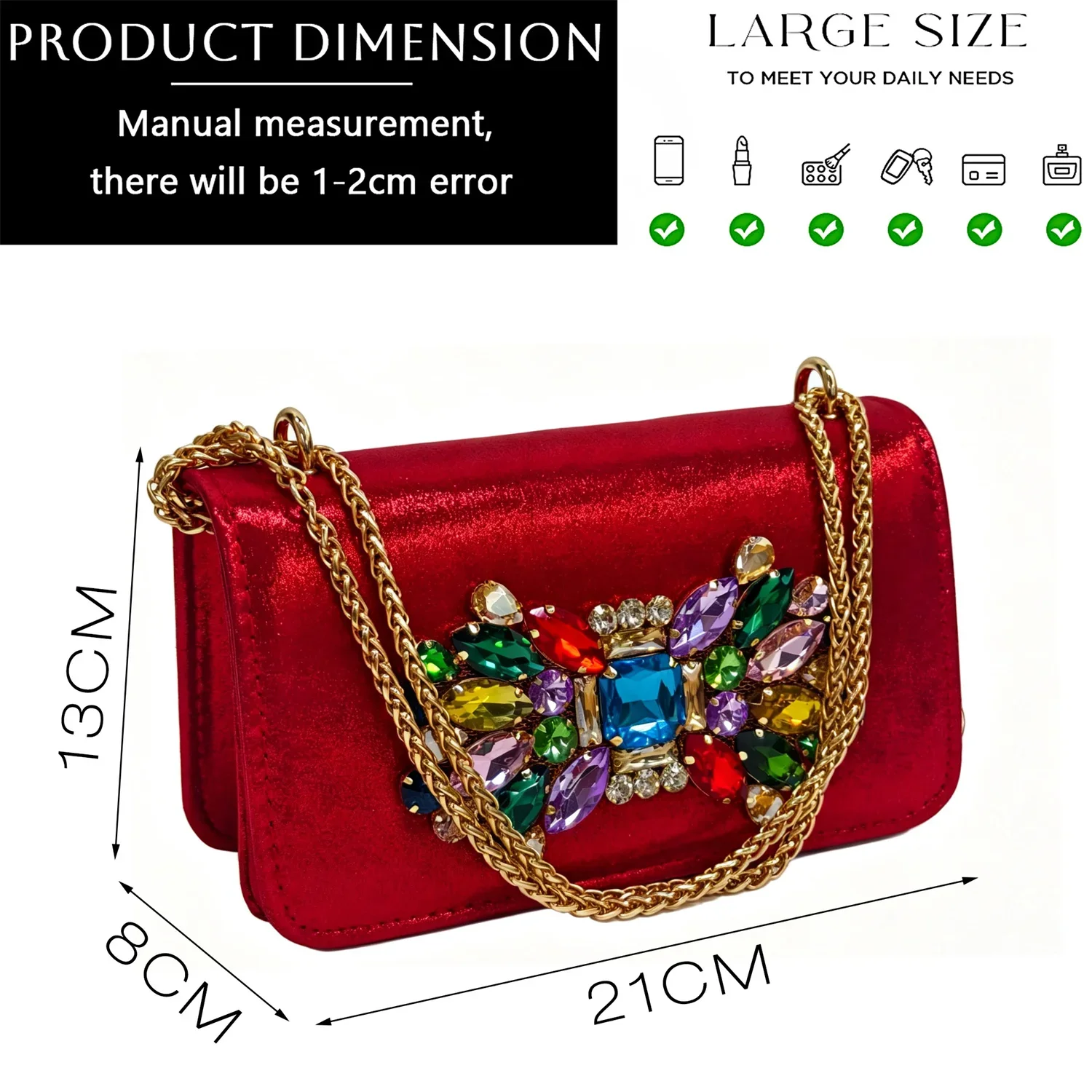 Italian Fashion Banquet Shoes and Bags African Women's Hand Bags with Rhinestone Decoration and Women's High Heels