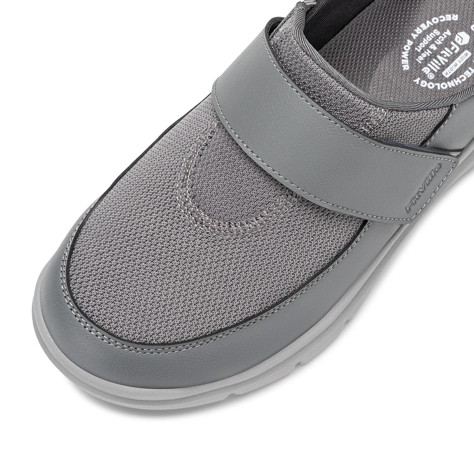 Fittington Wide Diabetic Slippers For Men Indoors Walking Diabetic Men's Shoes Slip-On Mules Clogs For Swollen Feet Adjustable