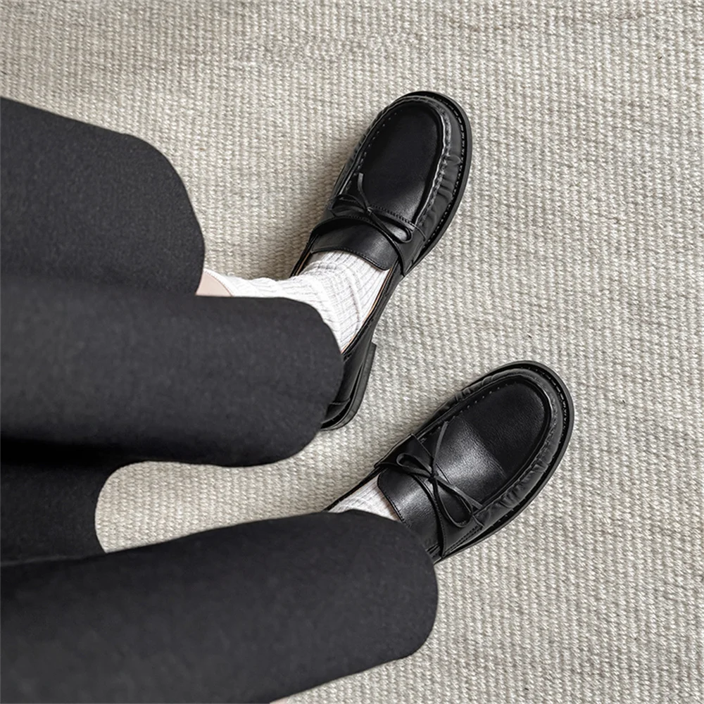 FEDONAS 2025 Suede Round Toe Med Heel Spring Shoes Fashion Dating Loafers Women Pumps Retro Comfort Casual Shoes Pumps