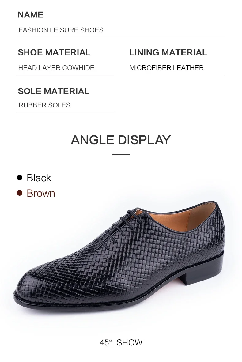 Men's Italian Oxford Pointed Toe Grid Pattern Dress Shoes Luxury Wedding | Chaussures Homme de Luxe | 명품신발 | Sapatos Masculinos