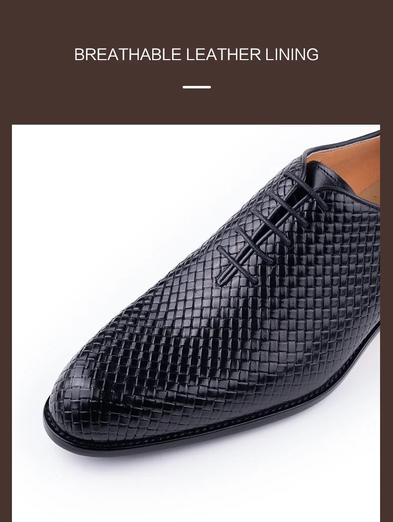 Men's Italian Oxford Pointed Toe Grid Pattern Dress Shoes Luxury Wedding | Chaussures Homme de Luxe | 명품신발 | Sapatos Masculinos