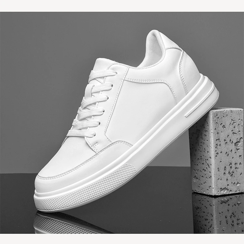 Men Sneakers Elevator Shoes Women Breathable Sports Casual Board Shoes Comfortable Platform Hidden Inner Heightening Shoes 8cm
