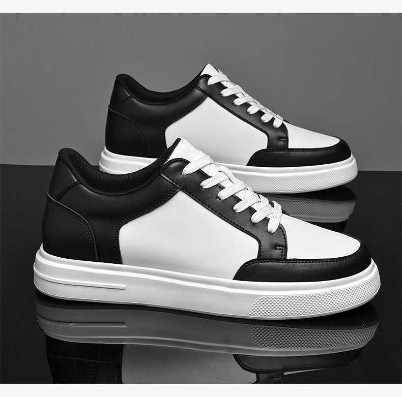 Men Sneakers Elevator Shoes Women Breathable Sports Casual Board Shoes Comfortable Platform Hidden Inner Heightening Shoes 8cm