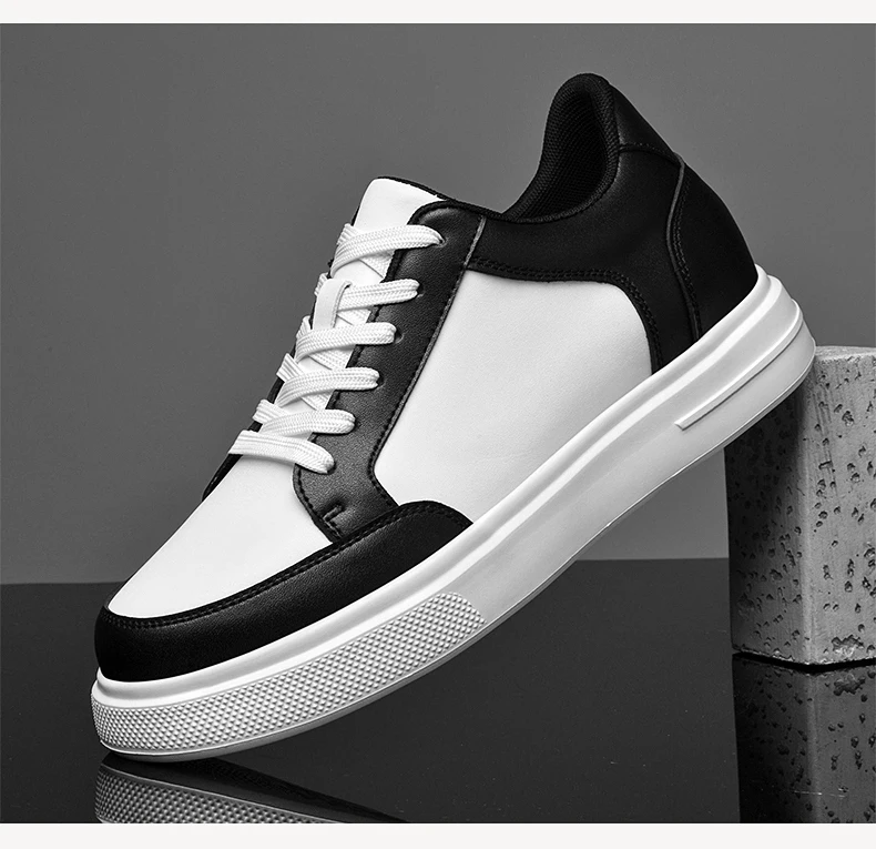 Men Sneakers Elevator Shoes Women Breathable Sports Casual Board Shoes Comfortable Platform Hidden Inner Heightening Shoes 8cm