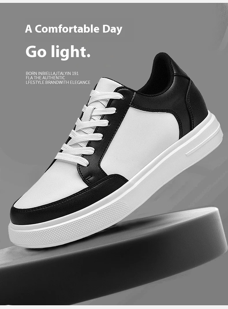 Men Sneakers Elevator Shoes Women Breathable Sports Casual Board Shoes Comfortable Platform Hidden Inner Heightening Shoes 8cm