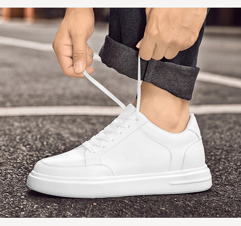 Men Sneakers Elevator Shoes Women Breathable Sports Casual Board Shoes Comfortable Platform Hidden Inner Heightening Shoes 8cm