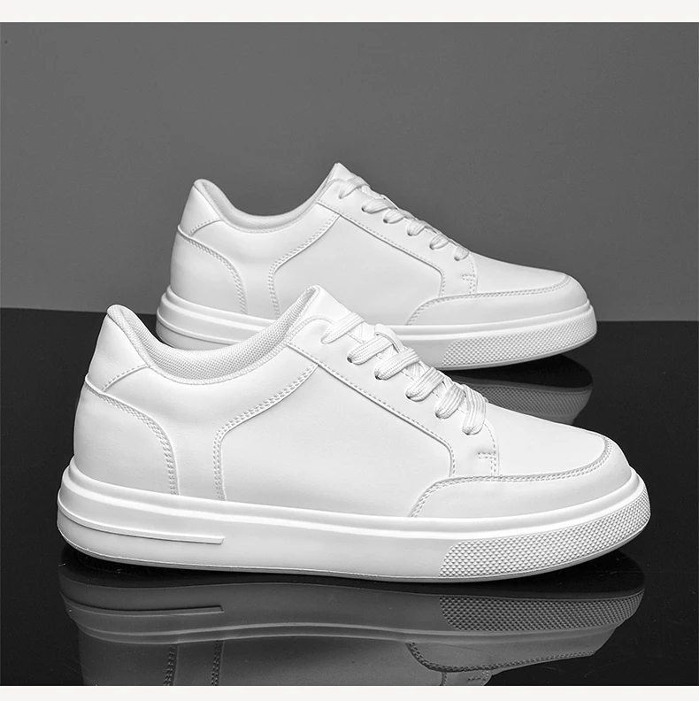 Men Sneakers Elevator Shoes Women Breathable Sports Casual Board Shoes Comfortable Platform Hidden Inner Heightening Shoes 8cm
