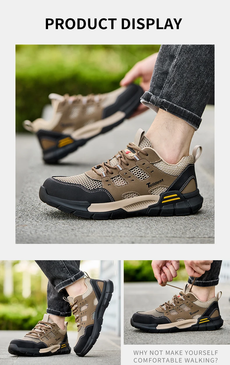 Safety Shoes, Anti Smashing and Anti Stabbing Work Shoes, Sports Shoes, Lightweight and Breathable Safety Boots, Insulated Shoes