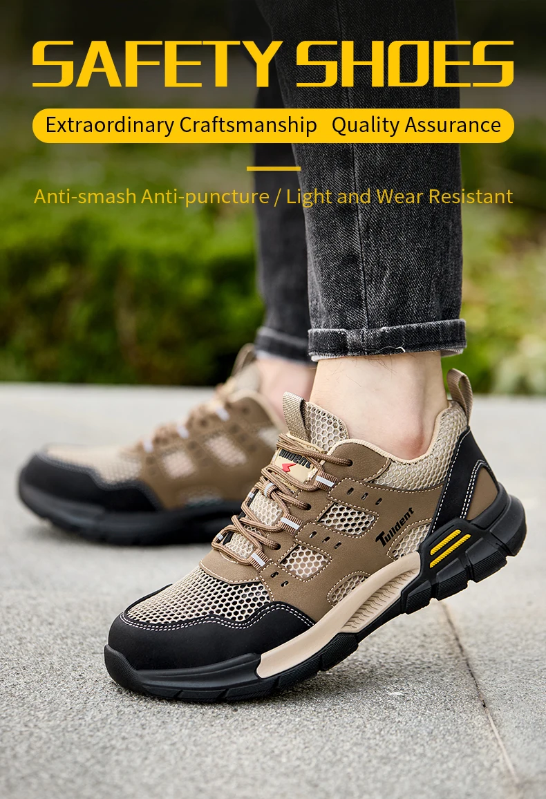 Safety Shoes, Anti Smashing and Anti Stabbing Work Shoes, Sports Shoes, Lightweight and Breathable Safety Boots, Insulated Shoes