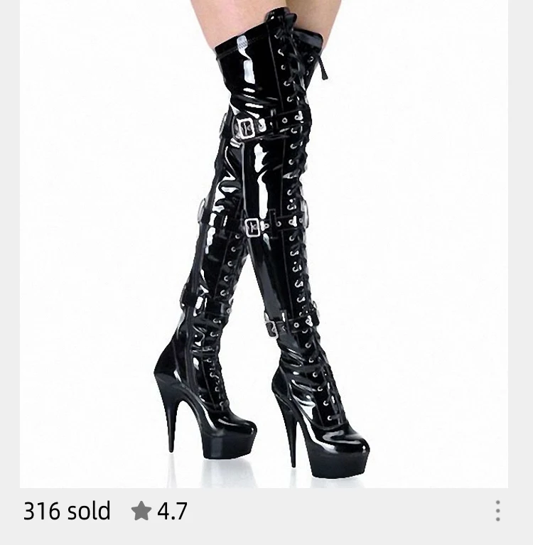 8Inch High Heels Lace Up Pole Dance Exotic Dancer Sexy gladiator Gothic 20cm Stiletto Heels Lace Up Over The Knee Boots Platform