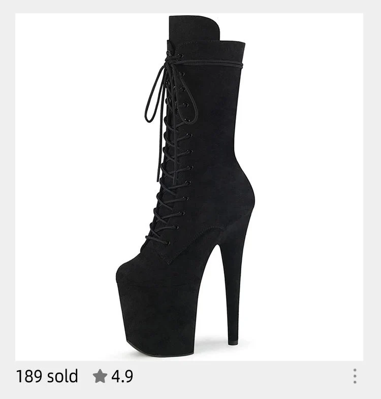 8Inch High Heels Lace Up Pole Dance Exotic Dancer Sexy gladiator Gothic 20cm Stiletto Heels Lace Up Over The Knee Boots Platform