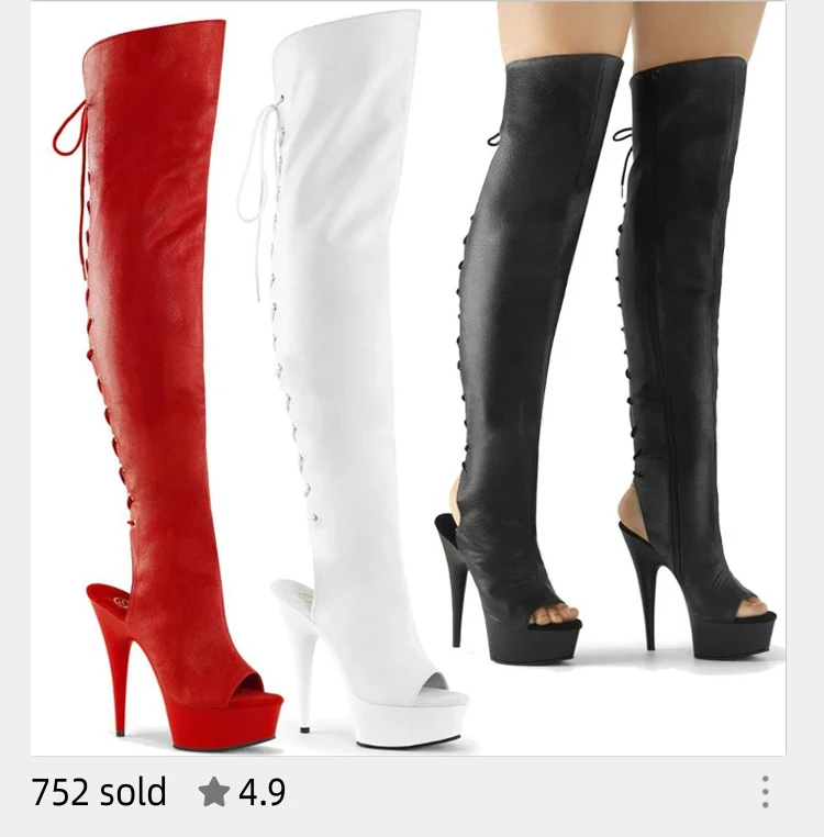 8Inch High Heels Lace Up Pole Dance Exotic Dancer Sexy gladiator Gothic 20cm Stiletto Heels Lace Up Over The Knee Boots Platform
