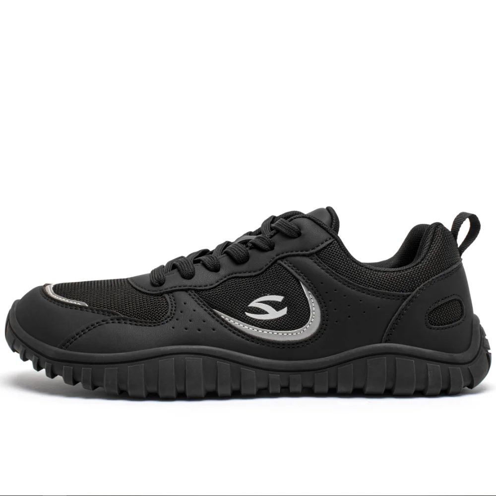 HOBIBEAR Unisex Wide Toe Sneakers Comfortable Walking Shoes Lace Up Outdoor Travel Breathable Running Sneakers