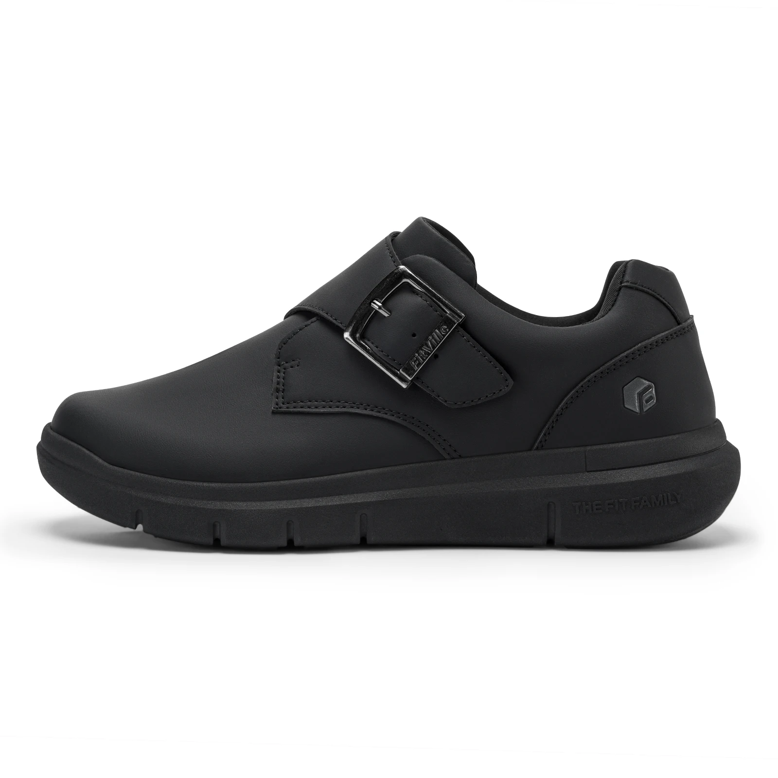 FitVille Men's Leather Shoes Wide Shoes for Swollen Feet Men's Diabetic Walking Shoes for Outdoor Business Walking Shoe