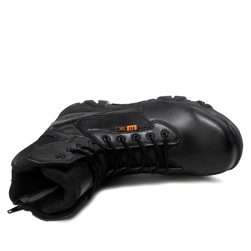 Leather Combat Man Tactical Boots Waterproof Field Training Safety ShoesHigh Cut Breathable Boots Men Shoes