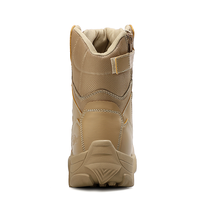 Leather Combat Man Tactical Boots Waterproof Field Training Safety ShoesHigh Cut Breathable Boots Men Shoes
