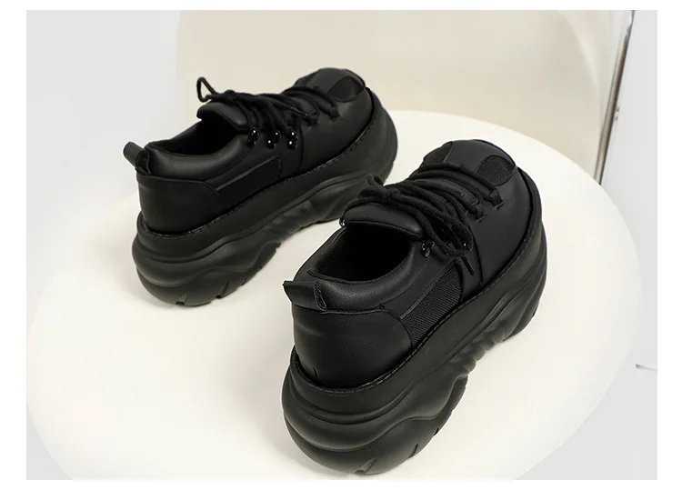2025 New Harajuku Ugly Cute Platform Versatile Big Head Niche Design Cake Derby Shoes Women