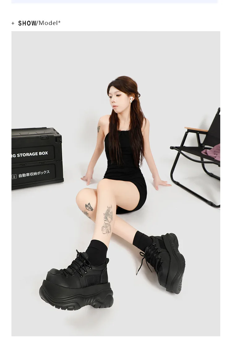 2025 New Harajuku Ugly Cute Platform Versatile Big Head Niche Design Cake Derby Shoes Women