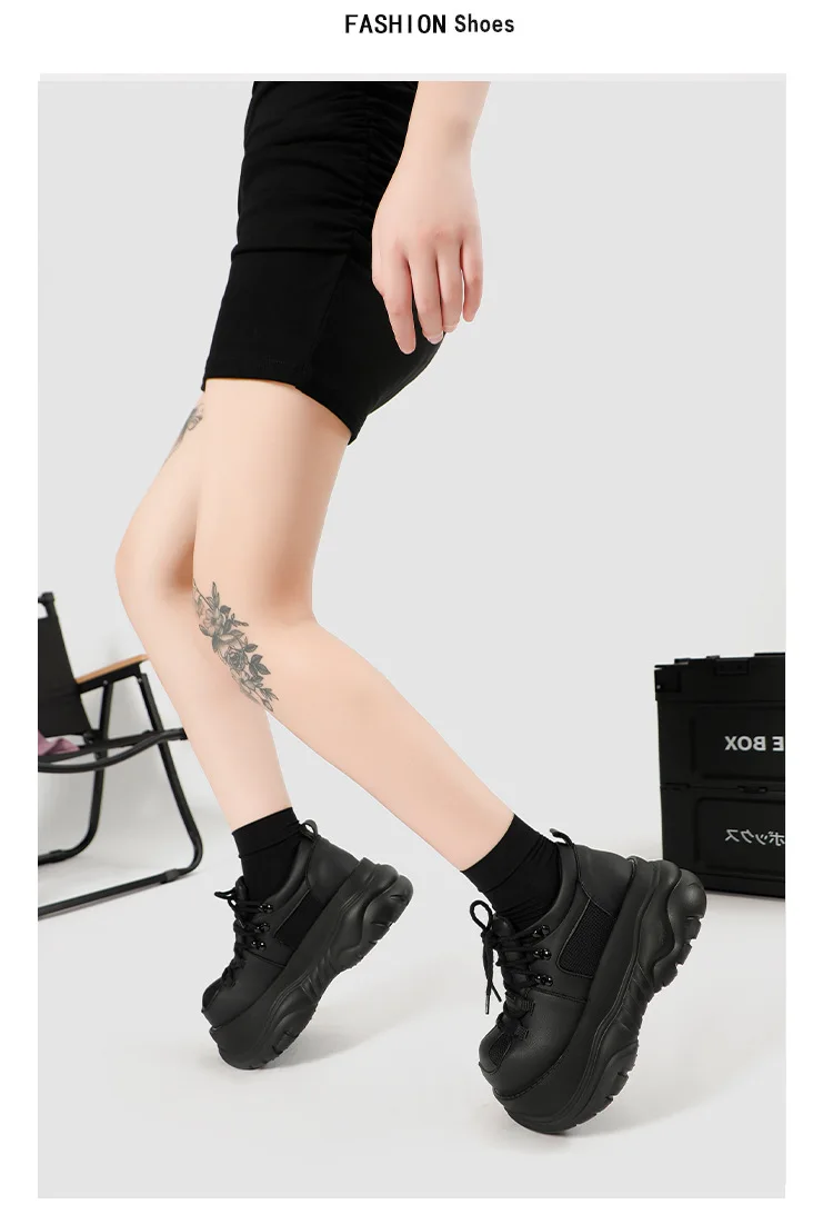 2025 New Harajuku Ugly Cute Platform Versatile Big Head Niche Design Cake Derby Shoes Women