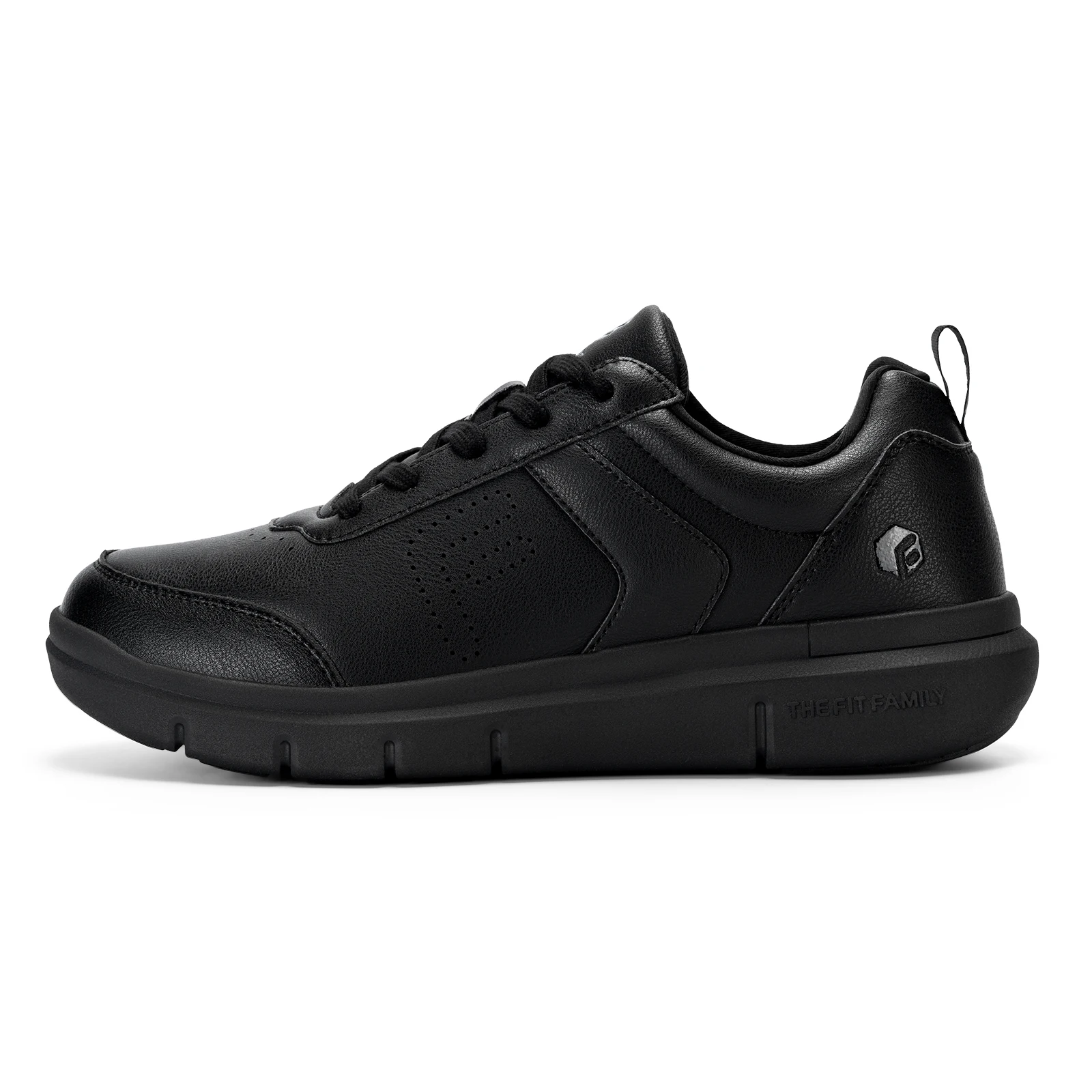 FitVille Men's Casual Leather Shoes Wide Width Walking Shoes Outdoor Lightweight for Swollen Feet Relieve Foot Pain
