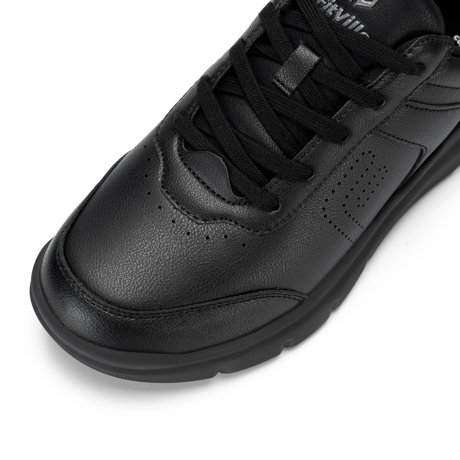 FitVille Men's Casual Leather Shoes Wide Width Walking Shoes Outdoor Lightweight for Swollen Feet Relieve Foot Pain