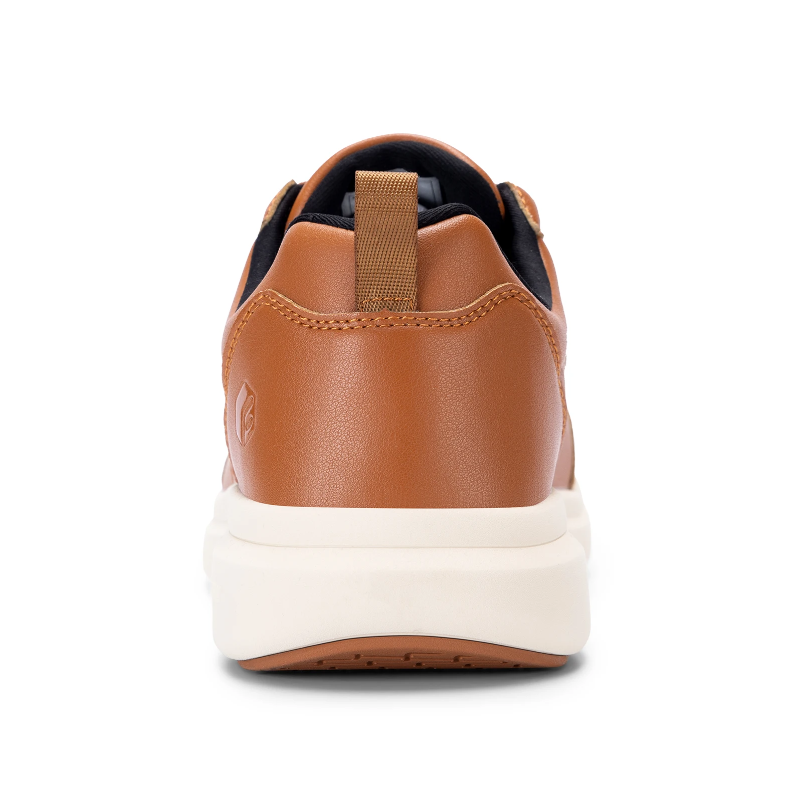 FitVille Men's Casual Leather Shoes Wide Width Walking Shoes Outdoor Lightweight for Swollen Feet Relieve Foot Pain