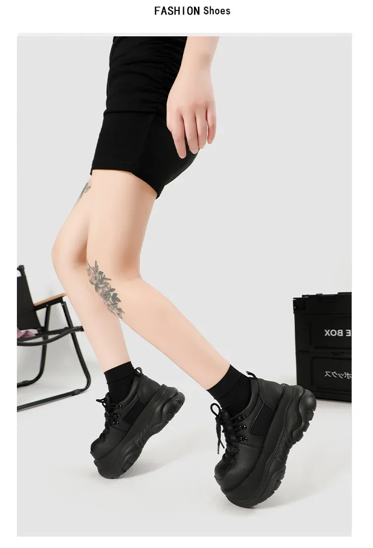 2025 New Women Harajuku Ugly Cute Platform Versatile Big Head Niche Design Cake Derby Shoes