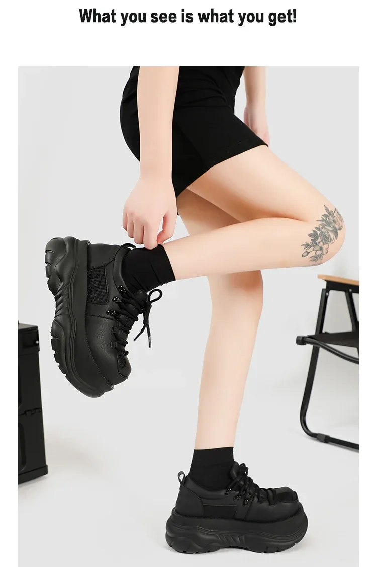 2025 New Women Harajuku Ugly Cute Platform Versatile Big Head Niche Design Cake Derby Shoes