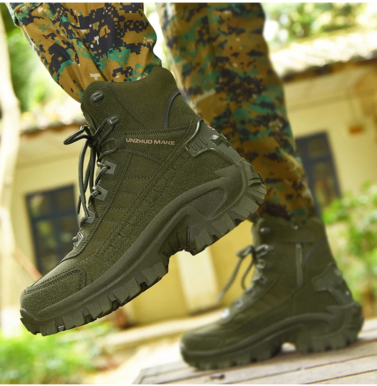 Men Women Tactical Boots Waterproof Breathable Combat Camping Outdoor Army Shoes Rapid Response Lightweight Ankle Boots