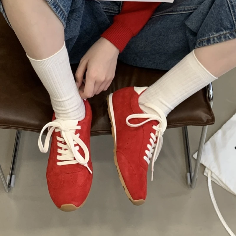 AIYUQI 2026 New Women's Sneakers Shoe Flat Non-slip German Training Shoes Women Plus Size Casual Comfort Spring Girl Shoes